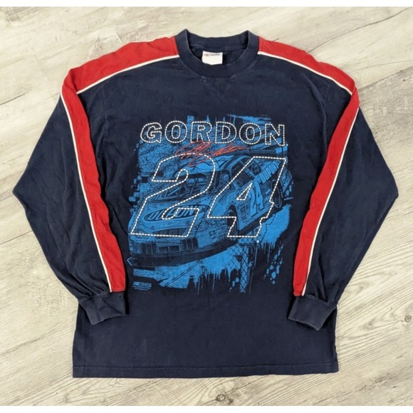 Chase Authentics Jeff Gordon Shirt XL‎ Dupont #24  Vintage 2004 Blue Long Sleeve - Picture 1 of 10